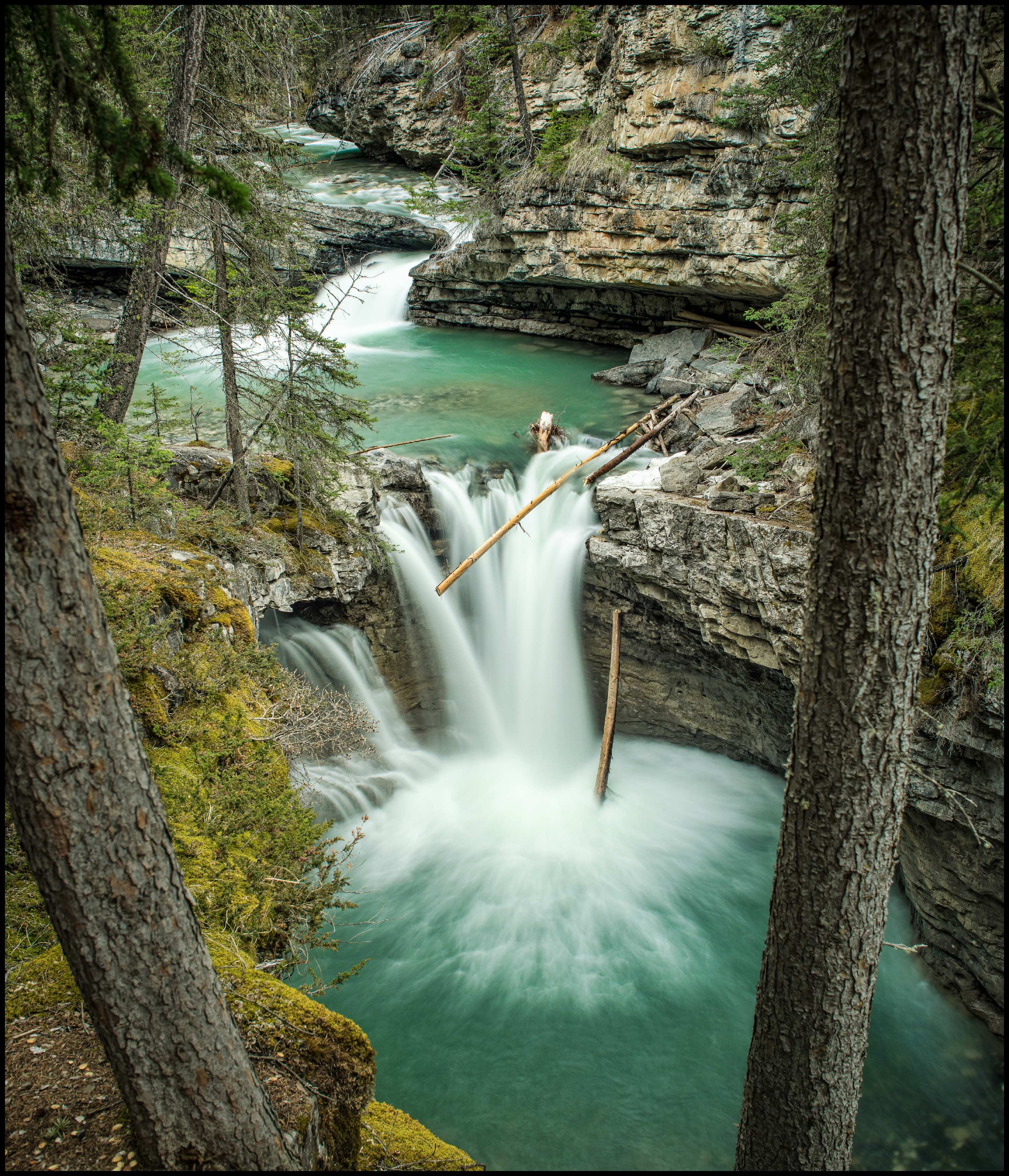 Johnston Canyon Gorge Waterfall Sony A7 / Canon FD Tilt Shift 35 2.8