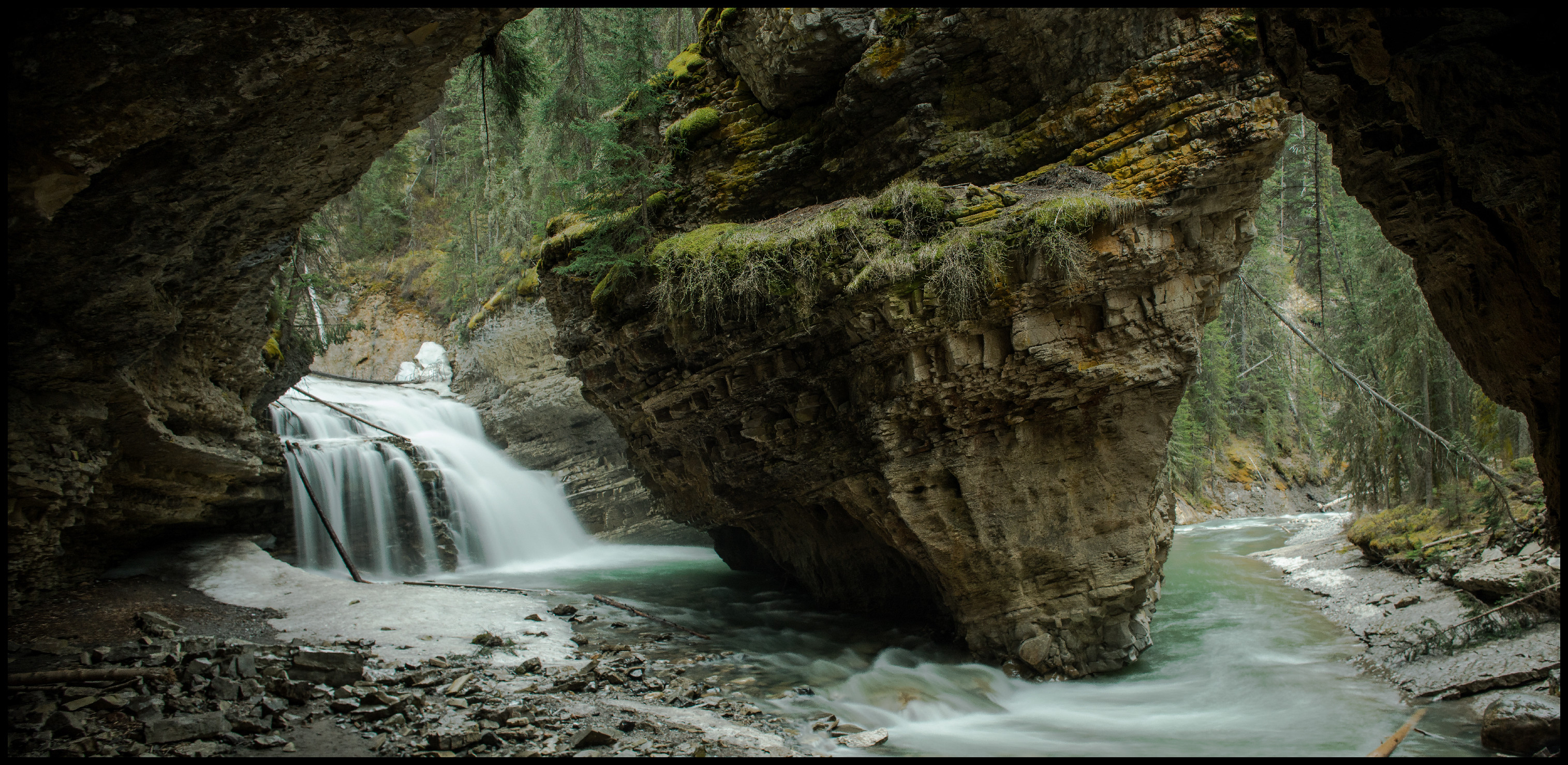 Johnston Canyon Gorge Waterfall Sony A7 / Canon FD Tilt Shift 35 2.8