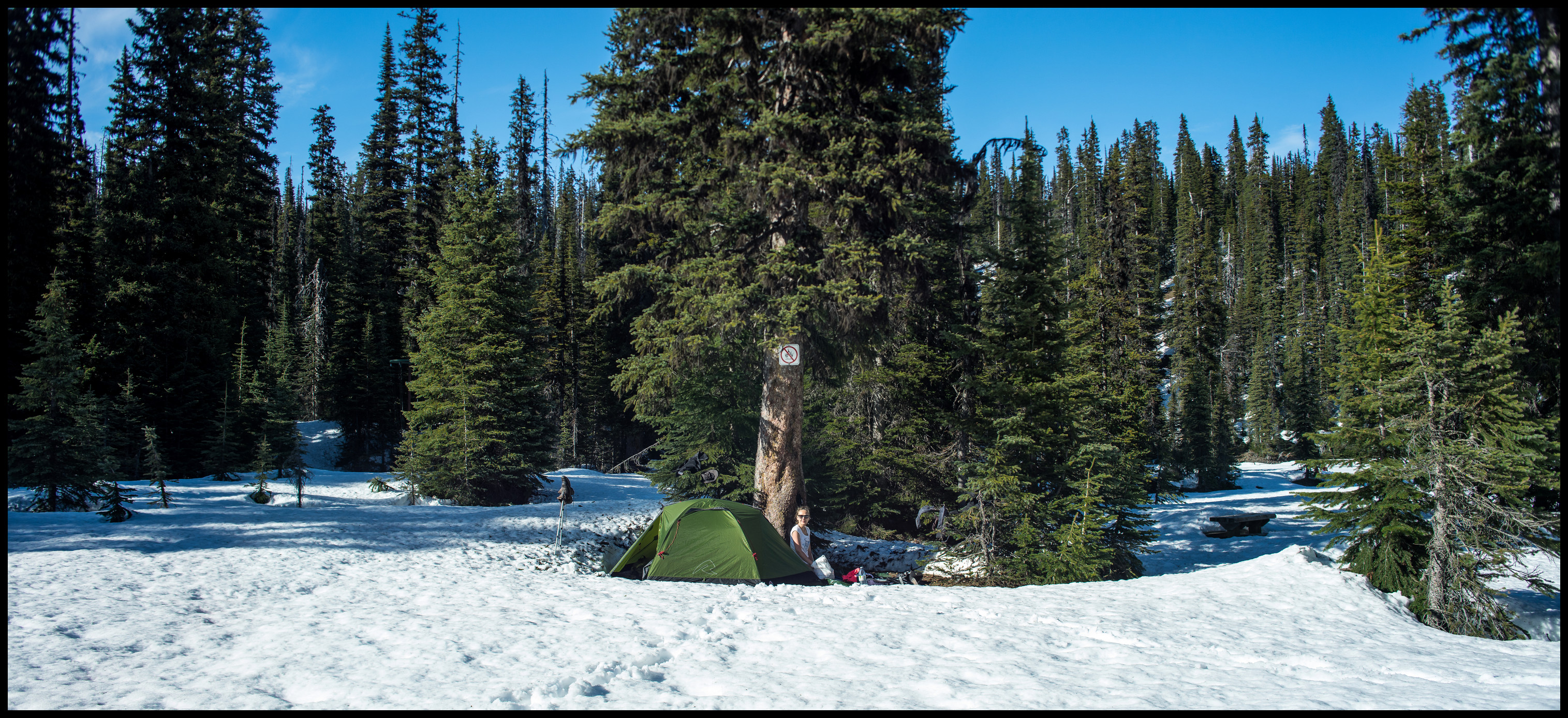 Yoho Lake Winter Camping Sony A7 / Canon FD Tilt Shift 35 2.8