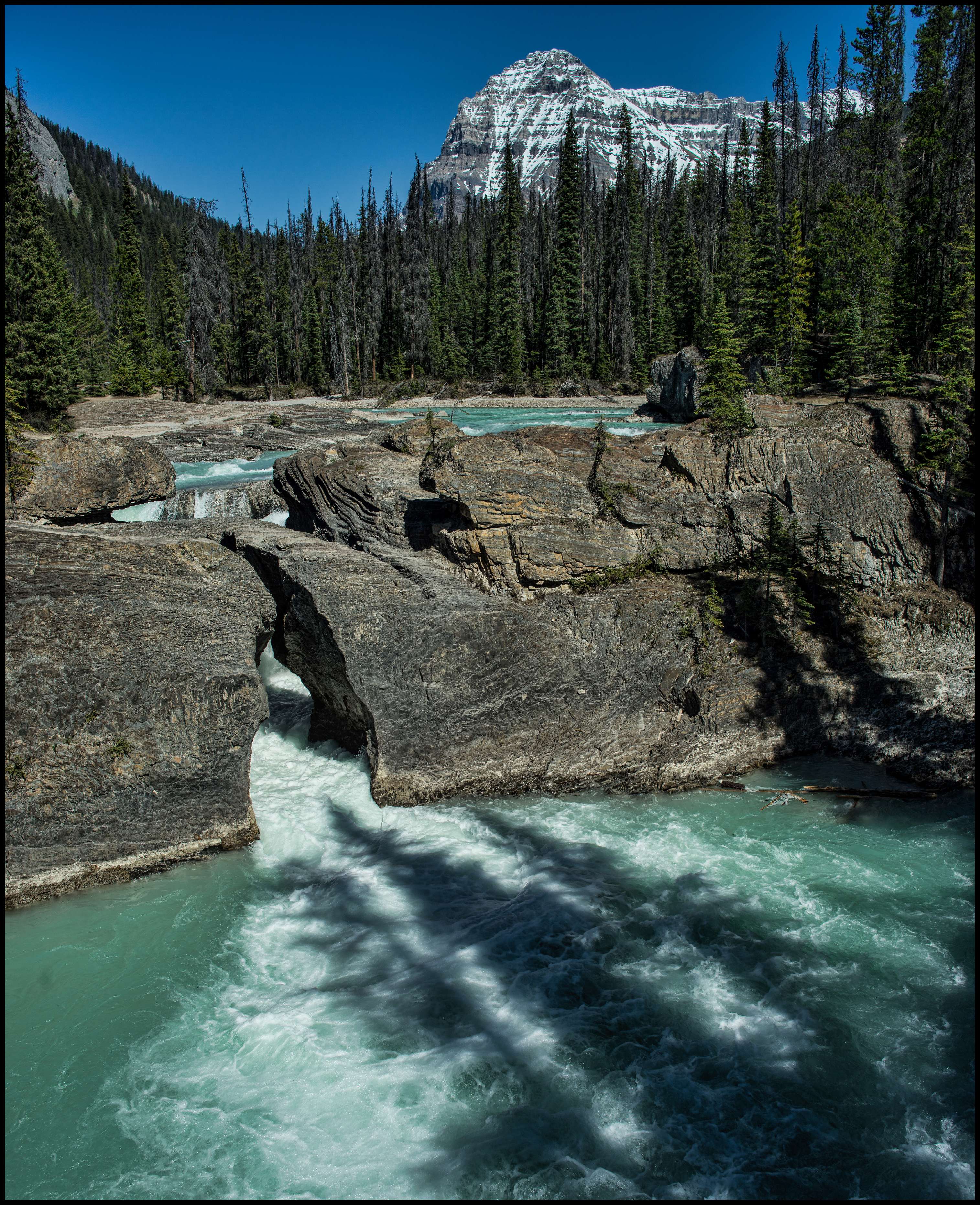 Natural bridge / Kicking horse river, Yoho National Park Sony A7 / Canon FD Tilt Shift 35 2.8