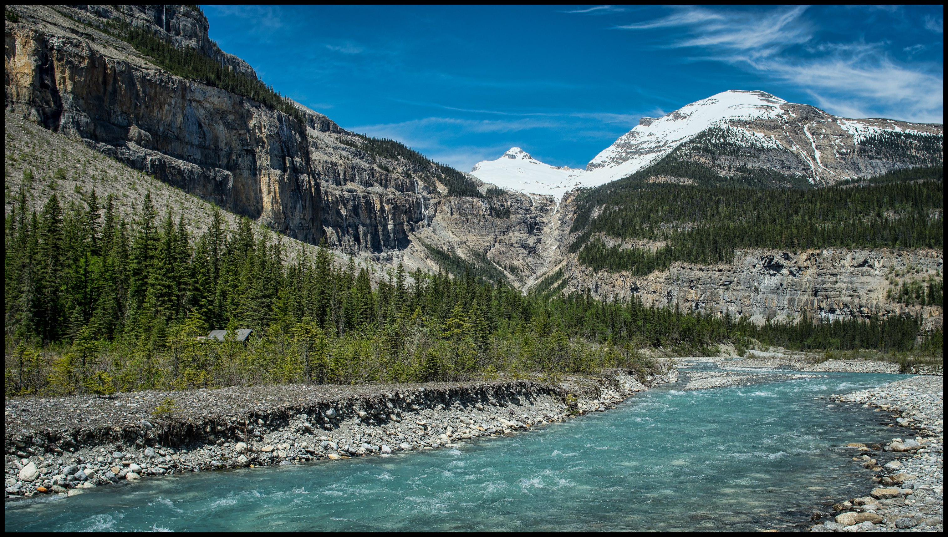 Valley of 1000 waterfalls on Berg Lake Trail Sony A7 / Canon FD Tilt Shift 35 2.8