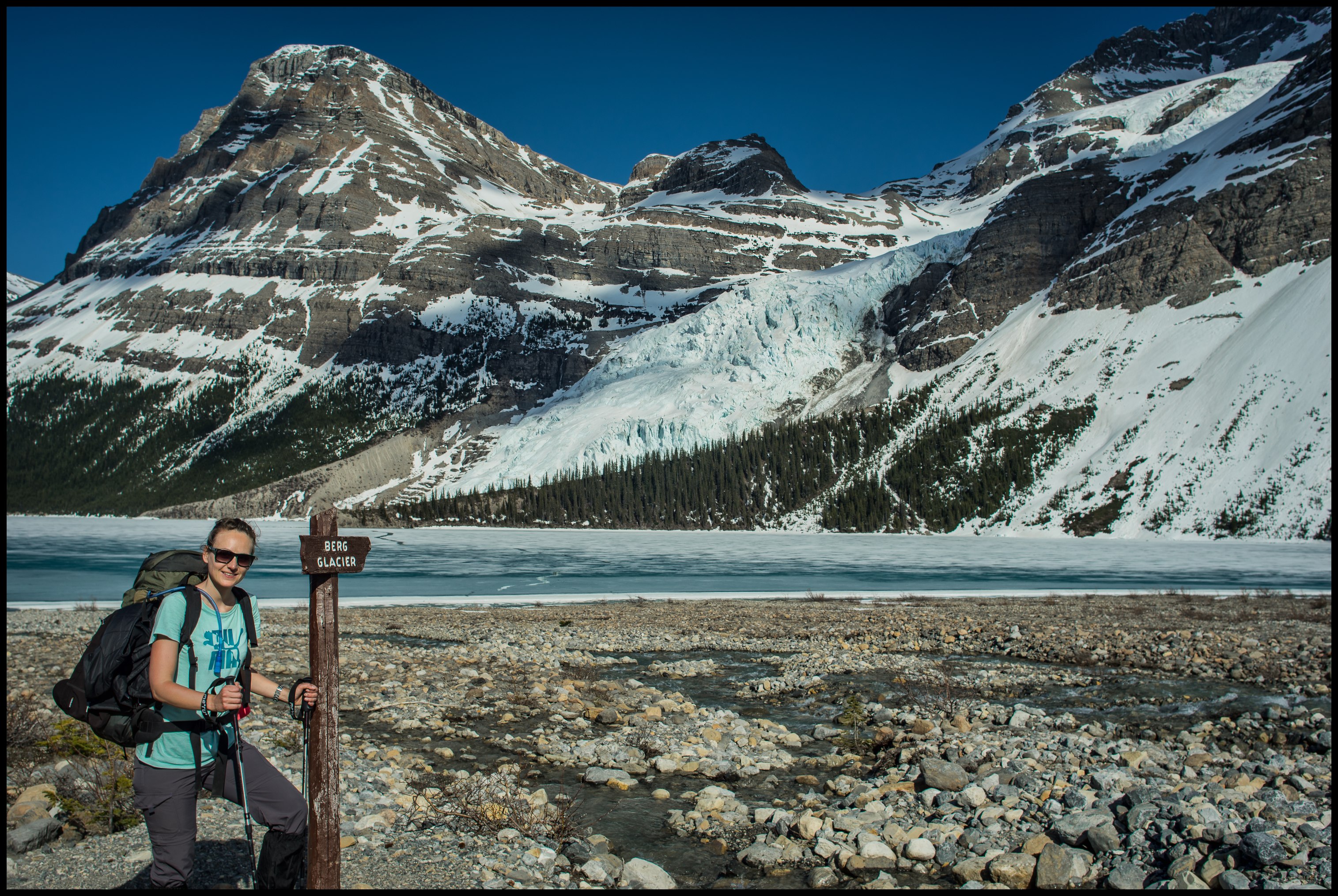 Finally made it to Marmot campsite on Berg Lake Trail Sony A7 / Canon FD Tilt Shift 35 2.8