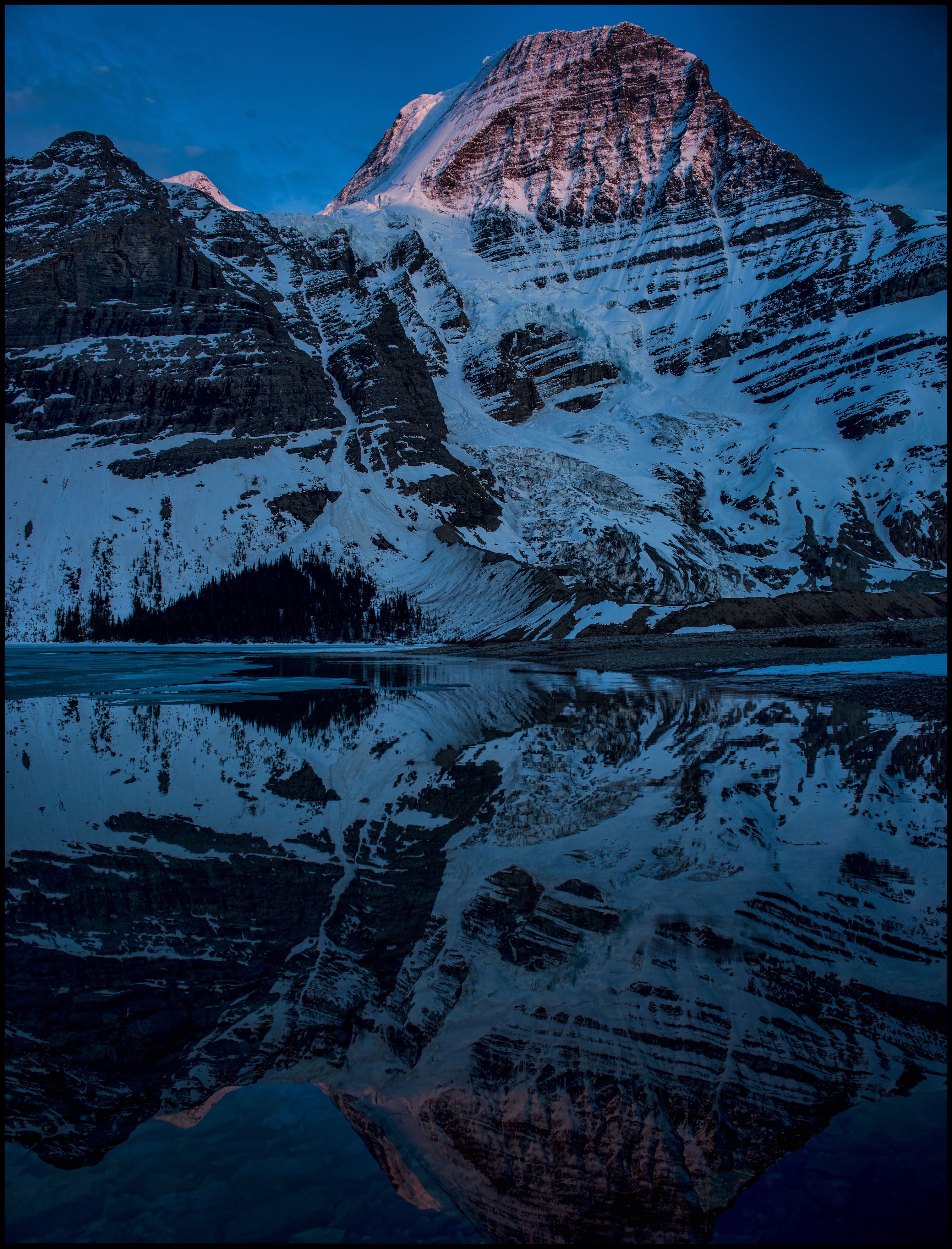 Mount Robson reflections at sunset, Berg Lake / Marmot campsite, Sony A7 / Canon FD Tilt Shift 35 Sony A7 / Canon FD Tilt Shift 35 2.8