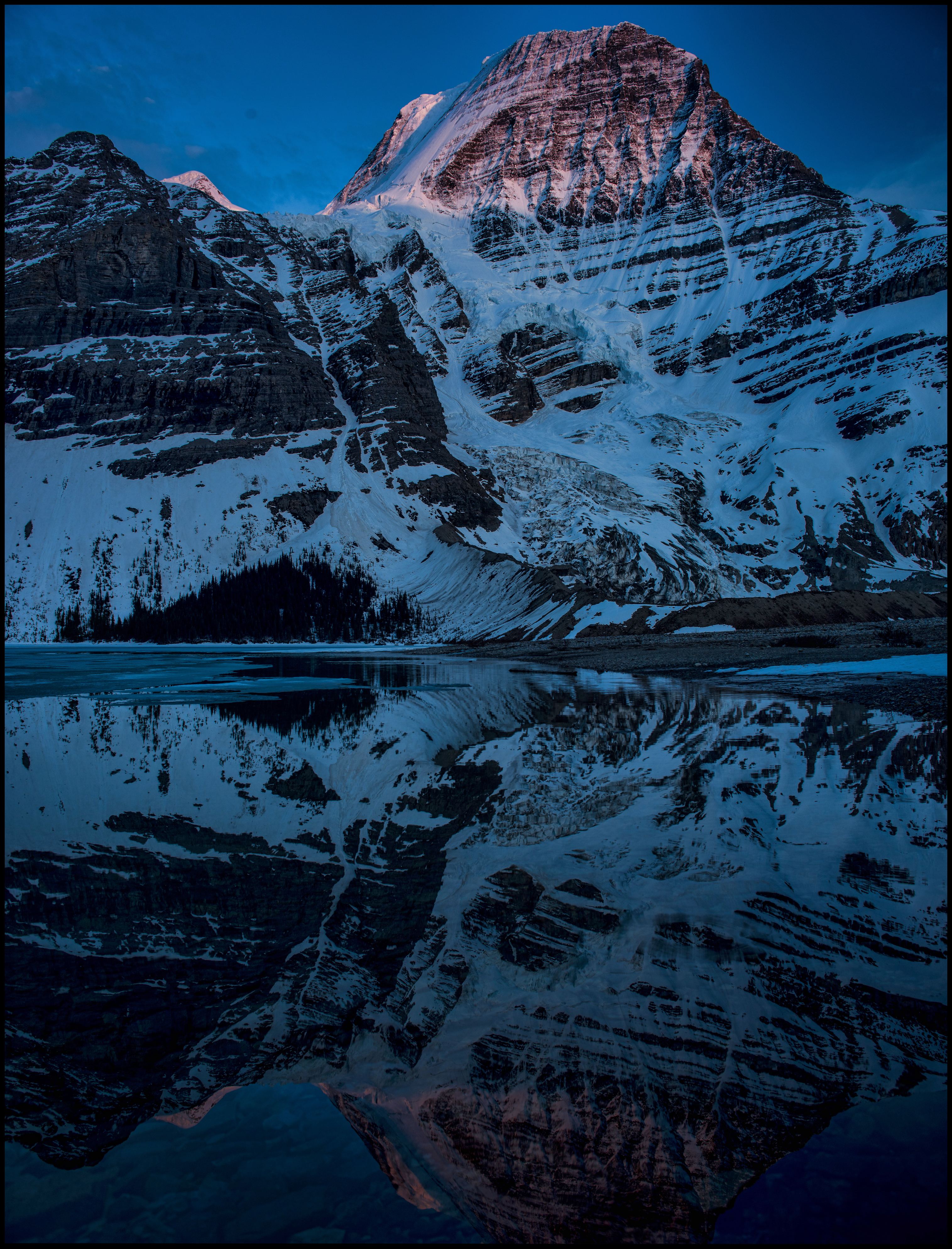 Mount Robson reflections at sunset, Berg Lake / Marmot campsite, Sony A7 / Canon FD Tilt Shift 35 Sony A7 / Canon FD Tilt Shift 35 2.8