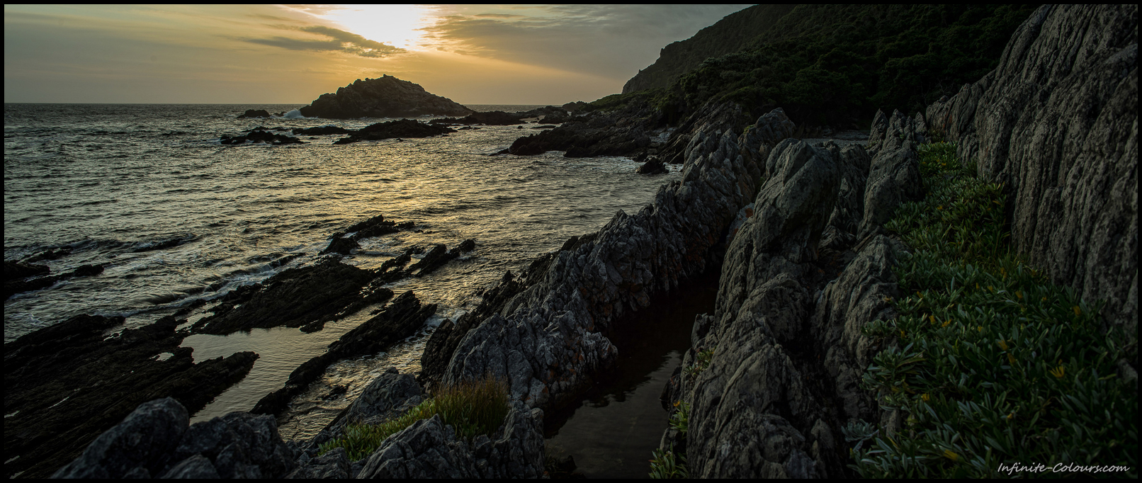 Late light at the Geelhoutbos River mouth, Scott Hut