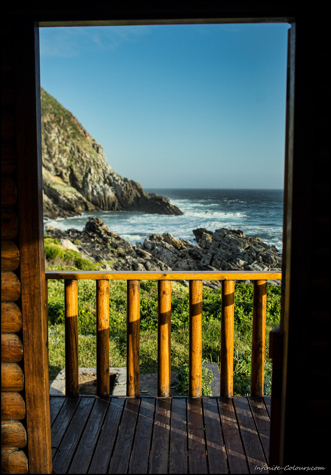 Veranda-view of Oakhurst huts