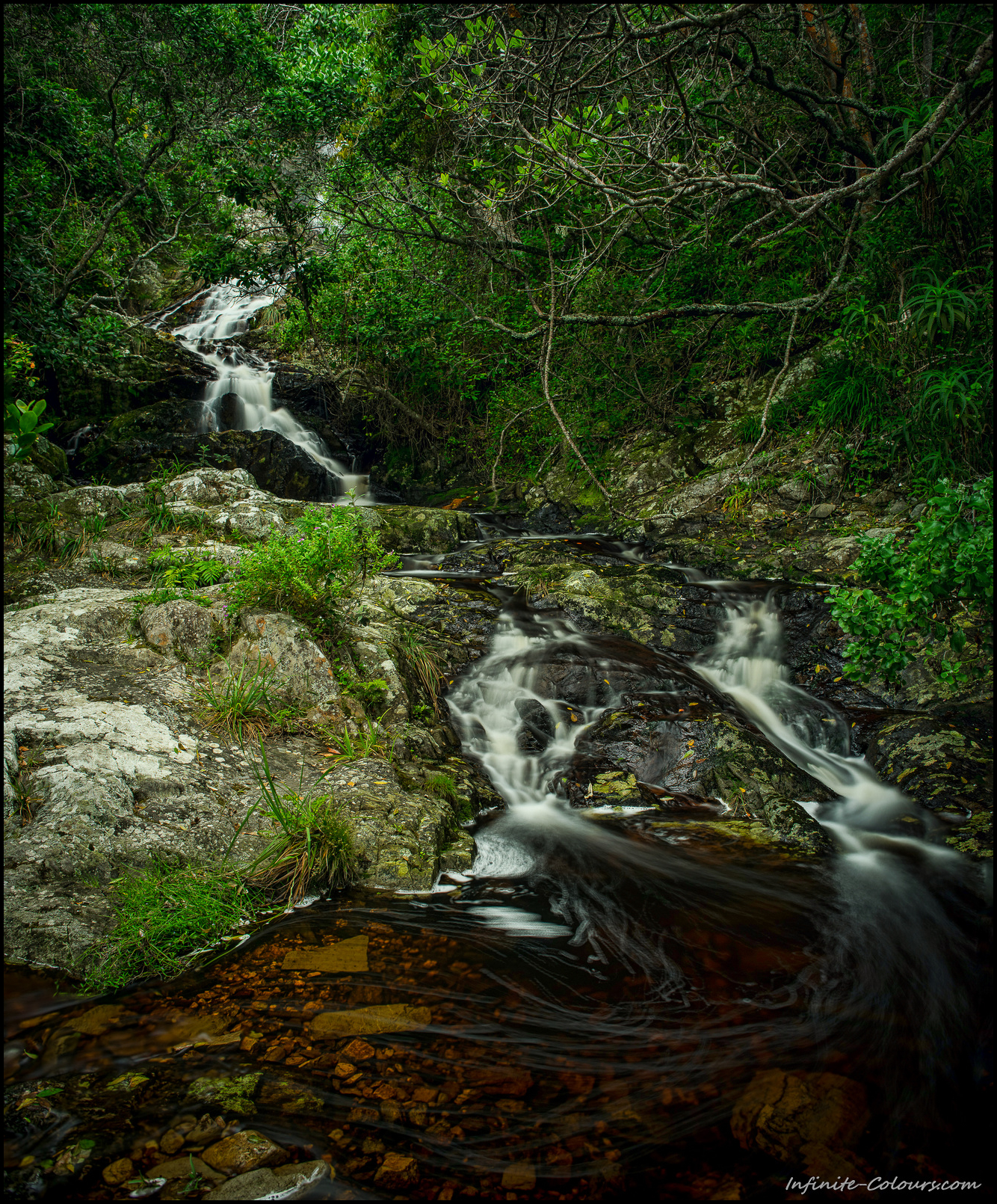 Small waterfalls are plentiful along the entire hike and usually provide good sources of drinking water