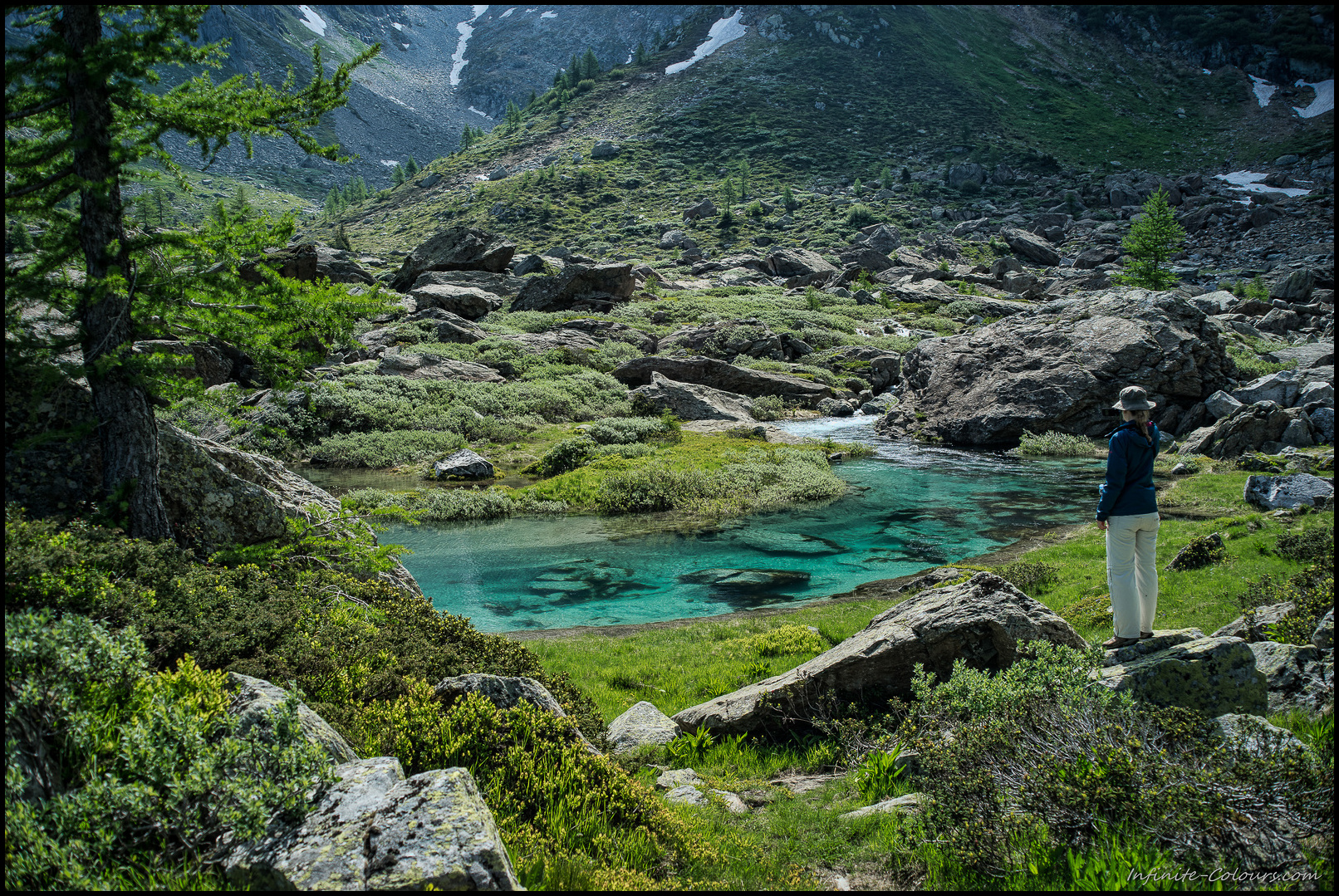 First sunlight in the Mässerbach high valley