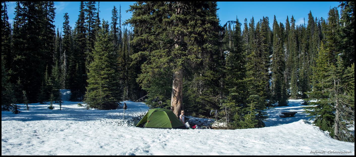 Yoho Lake Winter Camping