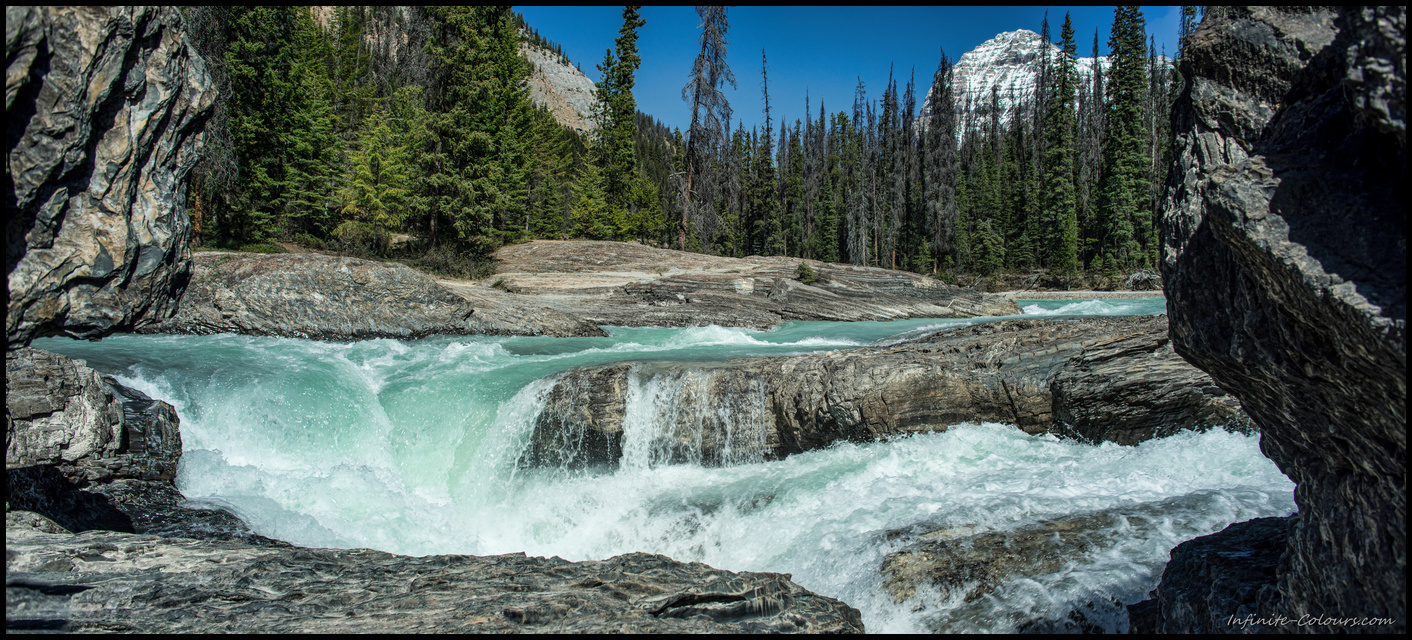 Natural bridge / Kicking horse river rapids, Yoho National Park