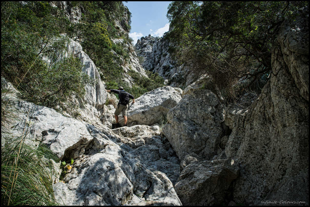 Getting sweaty in the mallorquin sun, Torrent de Mortitx