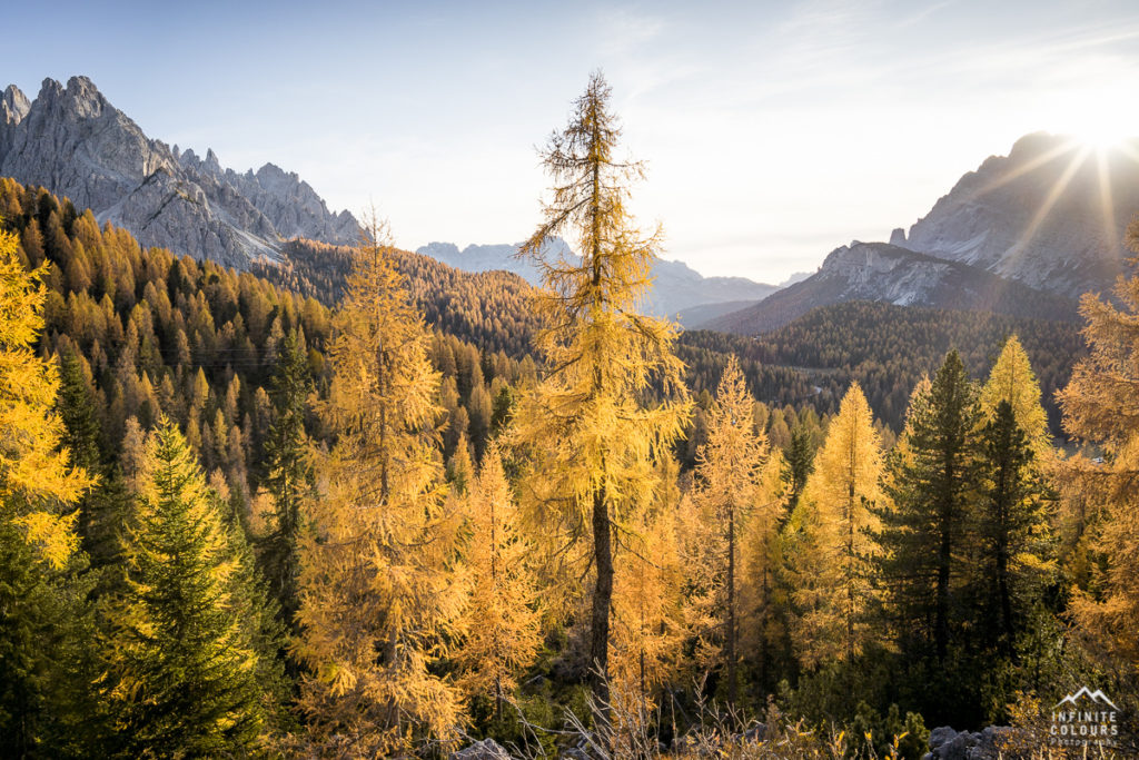 Valle Misurina + Cadin di Misurina sunset autumn larches dolomites sonnenuntergang herbst lärchen golden landschaftsfotografie dolomiten goldenes licht