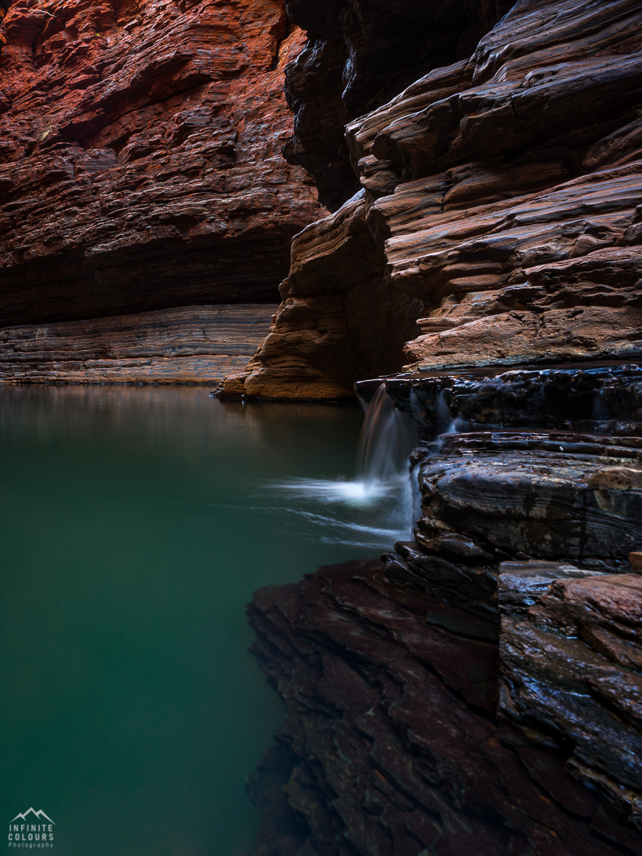 Kermits Pool Karijini Landscape Photography Western Australia Gorges Canyons Canyoning Australia Banded Iron Ore Pilbara