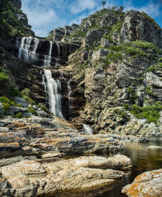 Jerling Rivier falls, Storms River, Otter Trail Ostkap, South Africa