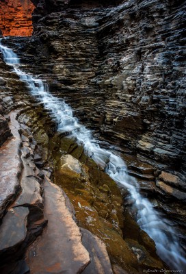 Weano Gorge staircase waterfallKarijini National Park, Western Australia