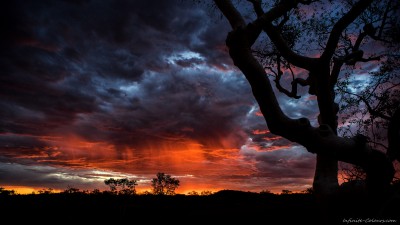 Flaming skies sunset, Hamersley Gorge (II)Karijini National Park, Western Australia
