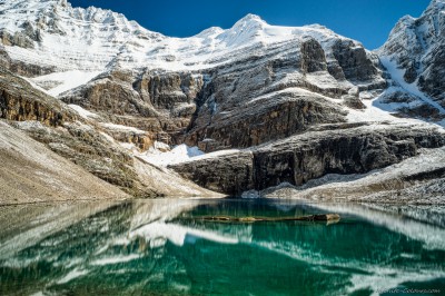 Lake Oesa on the Lake O'Hara Highline circuit in September Yoho National Park, Canada photography fotografie Sony A7 Olympus OM 24 2.8